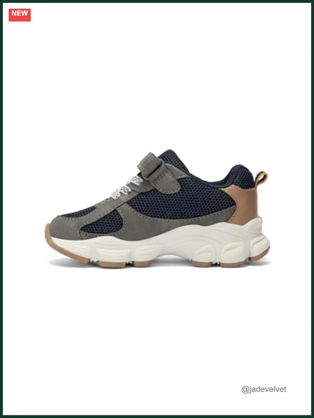 Hook & Loop Sneakers with Breathable PU Upper, Easy On/Off